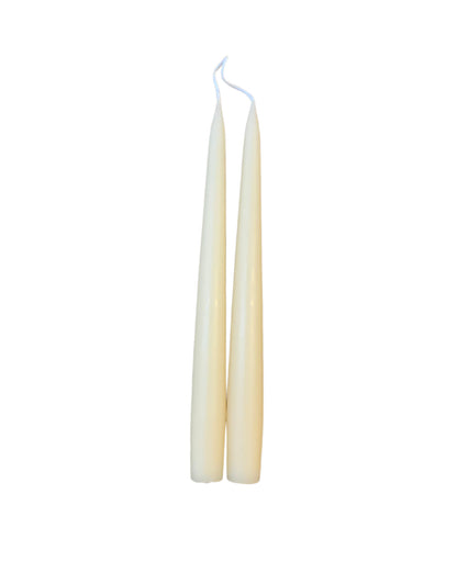 10" Taper set of 2  - Pastel Yellow