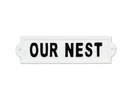Our Nest Metal Sign