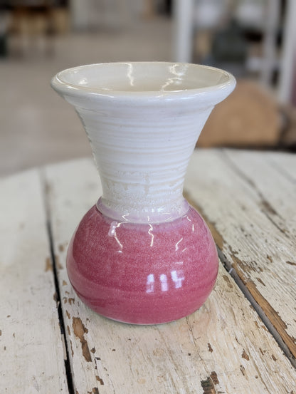 Pink pottery vase