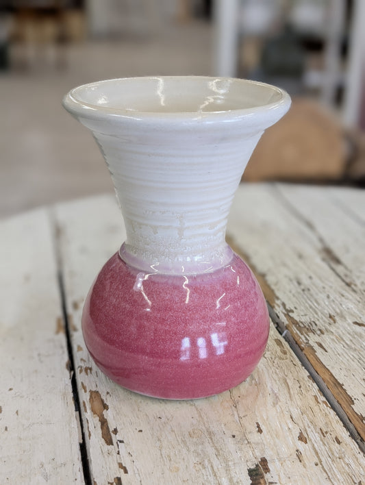 Pink pottery vase