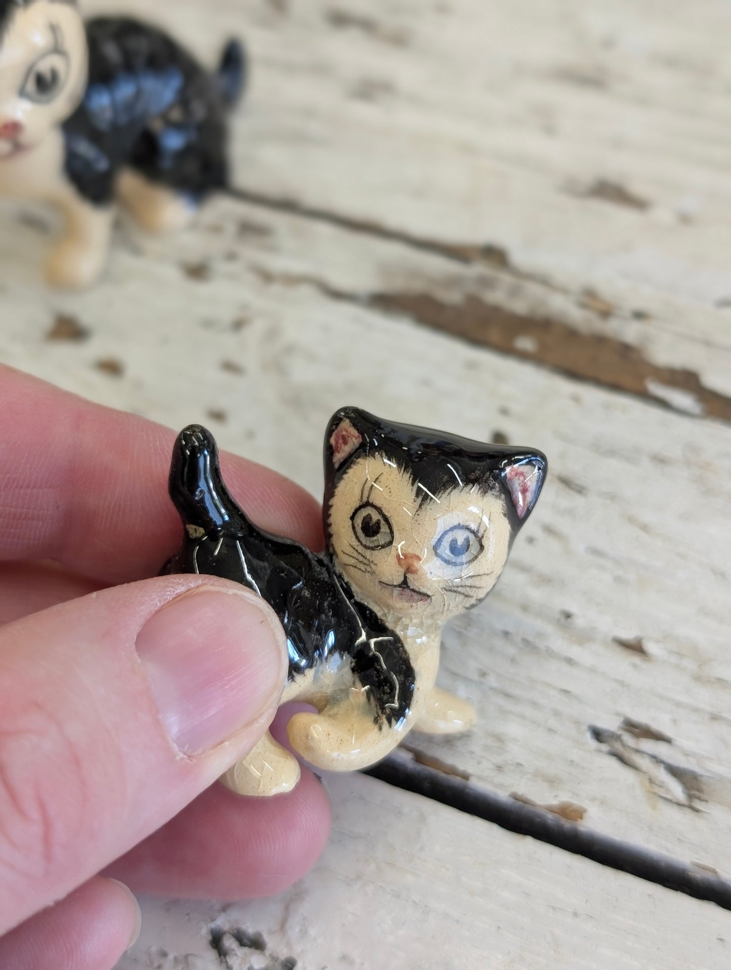 Set of three cats mini