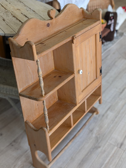 Wooden wall kitchen shelf