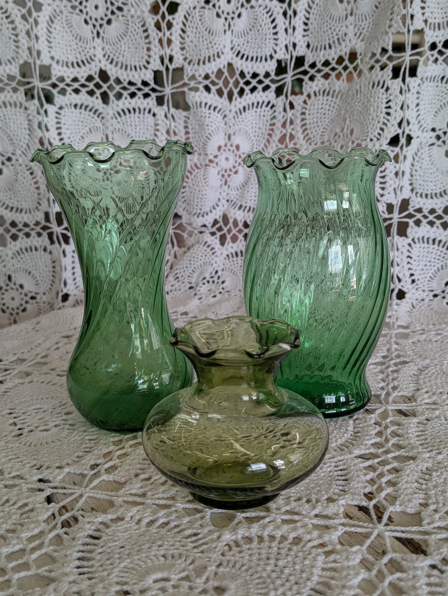 Green vase