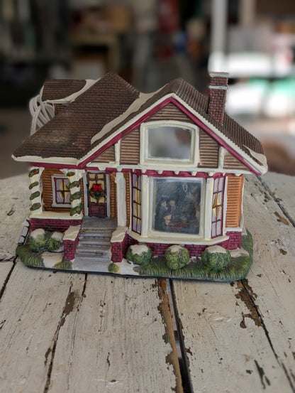 Ceramic Christmas village house