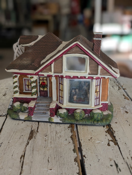 Ceramic Christmas village house