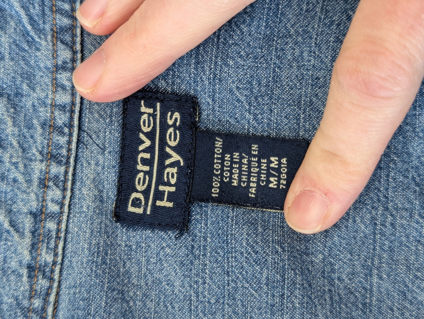 Jean button up dever hayes