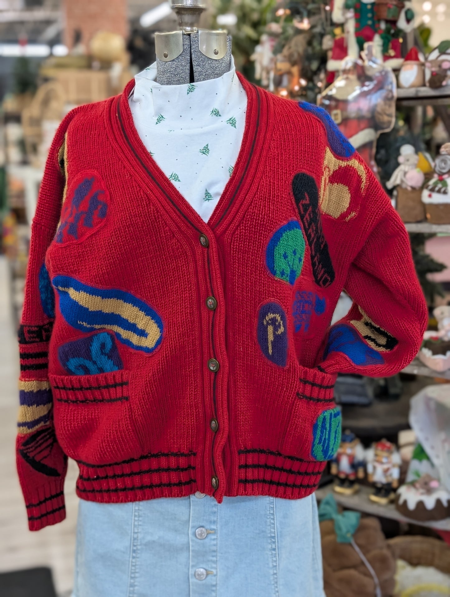 Snowy Peak Wool Cardigan