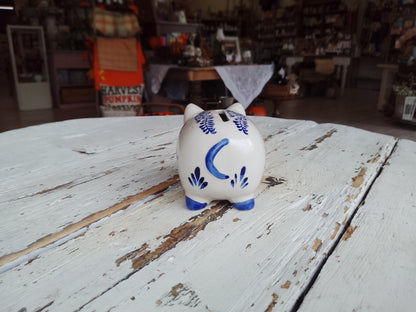 Hand Painted Delftware Piggy Bank
