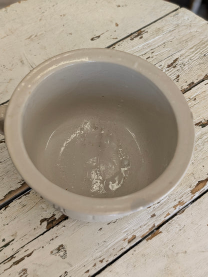 Antique white porcelain chamber pot