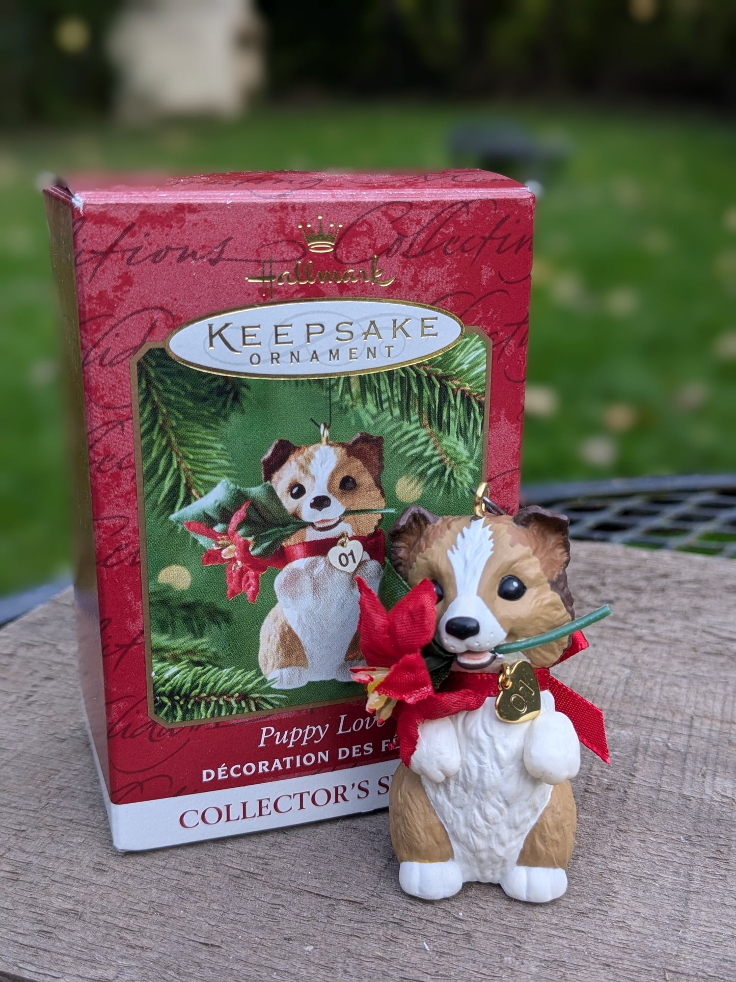 Puppy love ornament