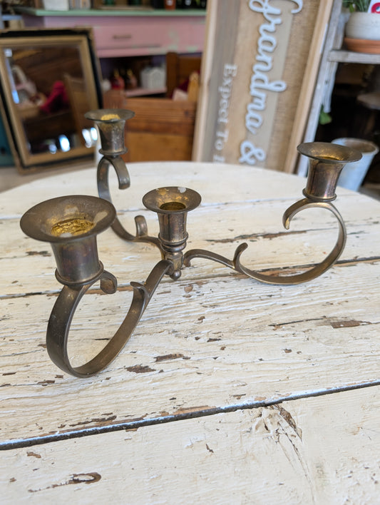 Three candle stick holder
