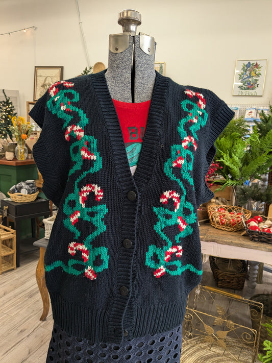 Knitted Christmas Vest - large