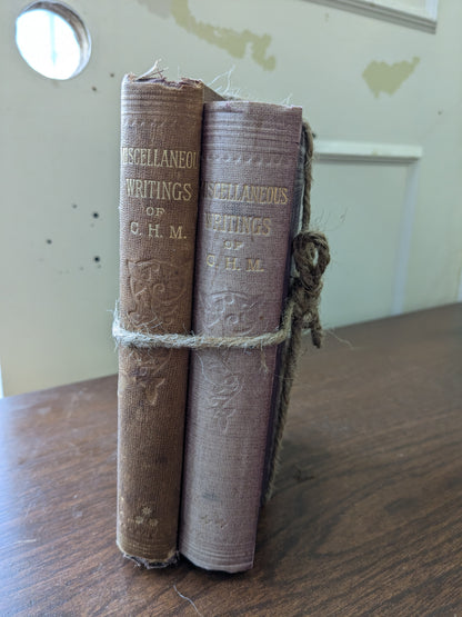 Set of antique rough books