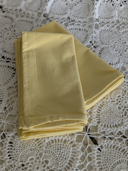 Yellow napkins set of 4