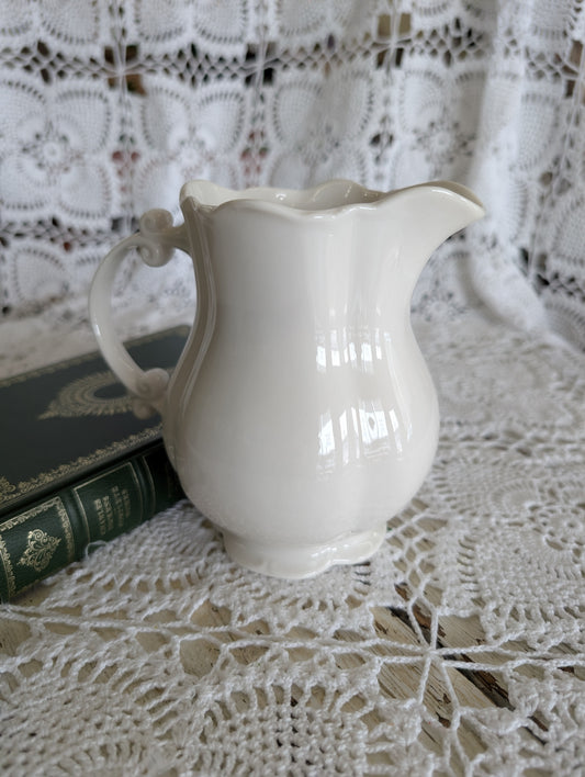 White ceramic jug