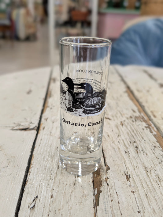Loon shot glass
