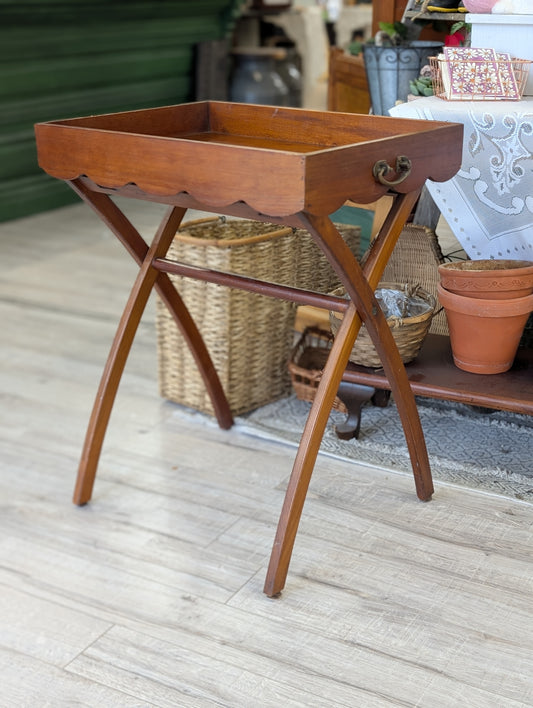Wooden tea cart