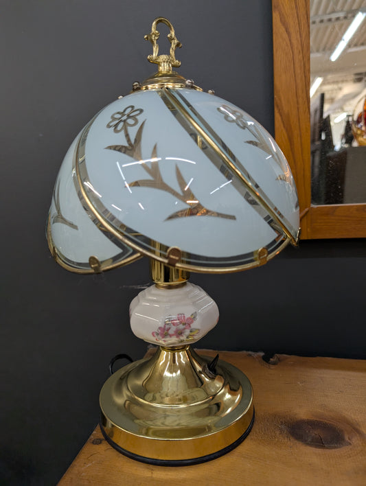 Vintage brass and ceramic lamp