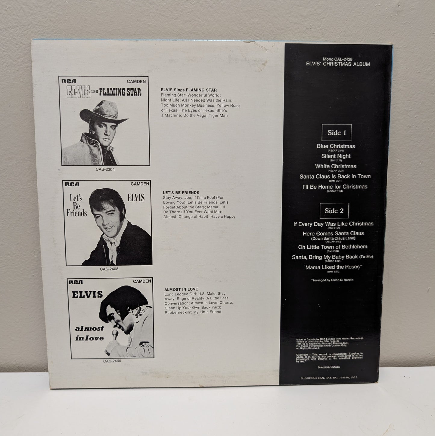 Elvis' Christmas Album LP (RCA, 1970)