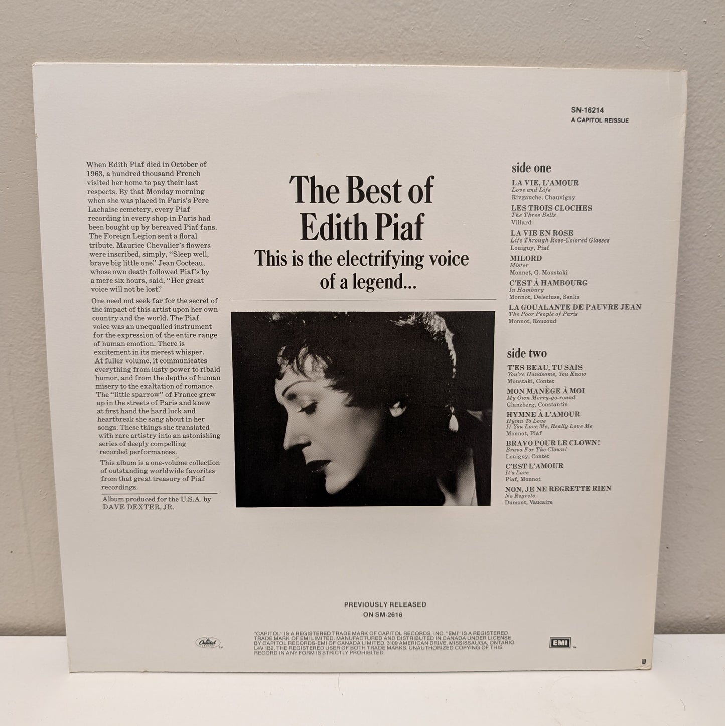 The Best of Edith Piaf LP