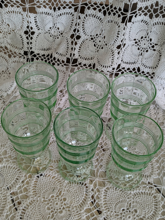 Martha Stewart green goblet