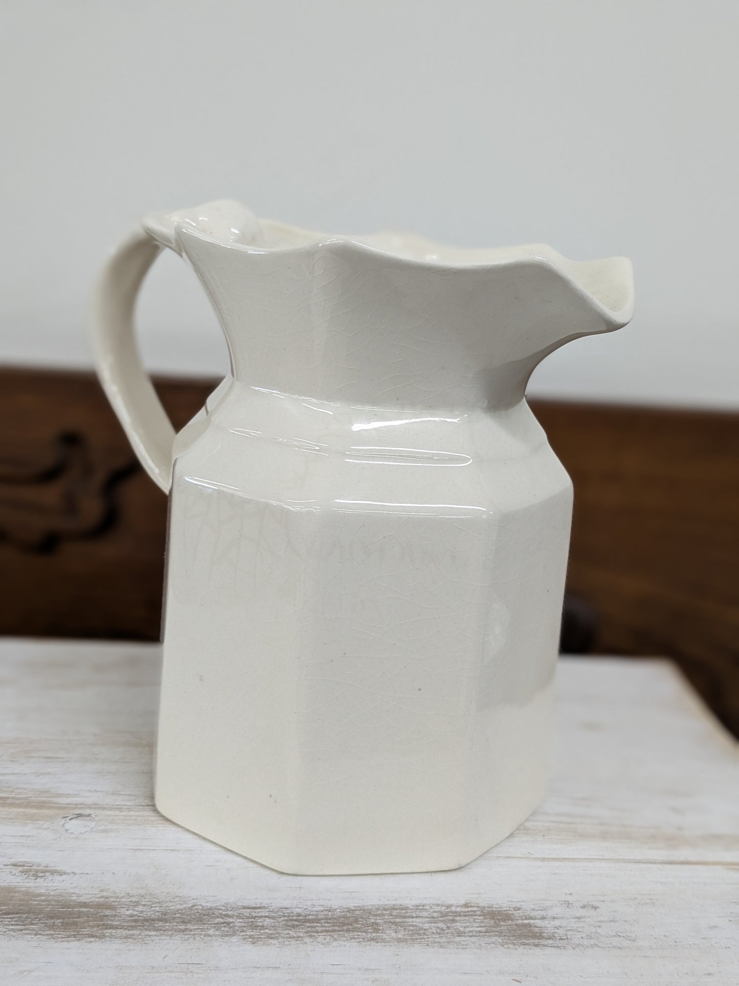 Mason ironstone white jug