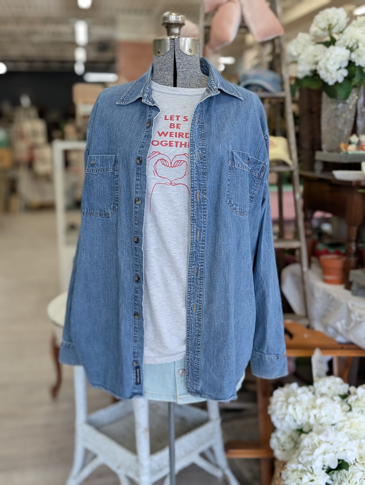 Jean button up dever hayes