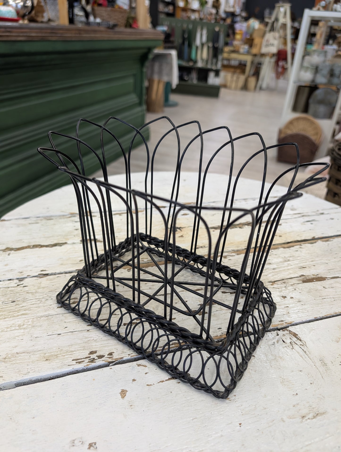 Black wire basket