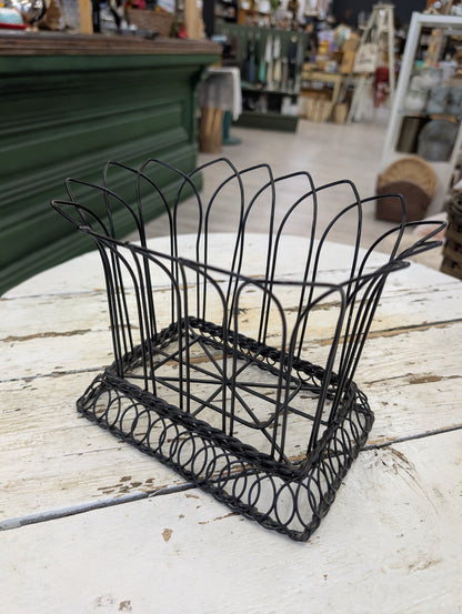 Black wire basket