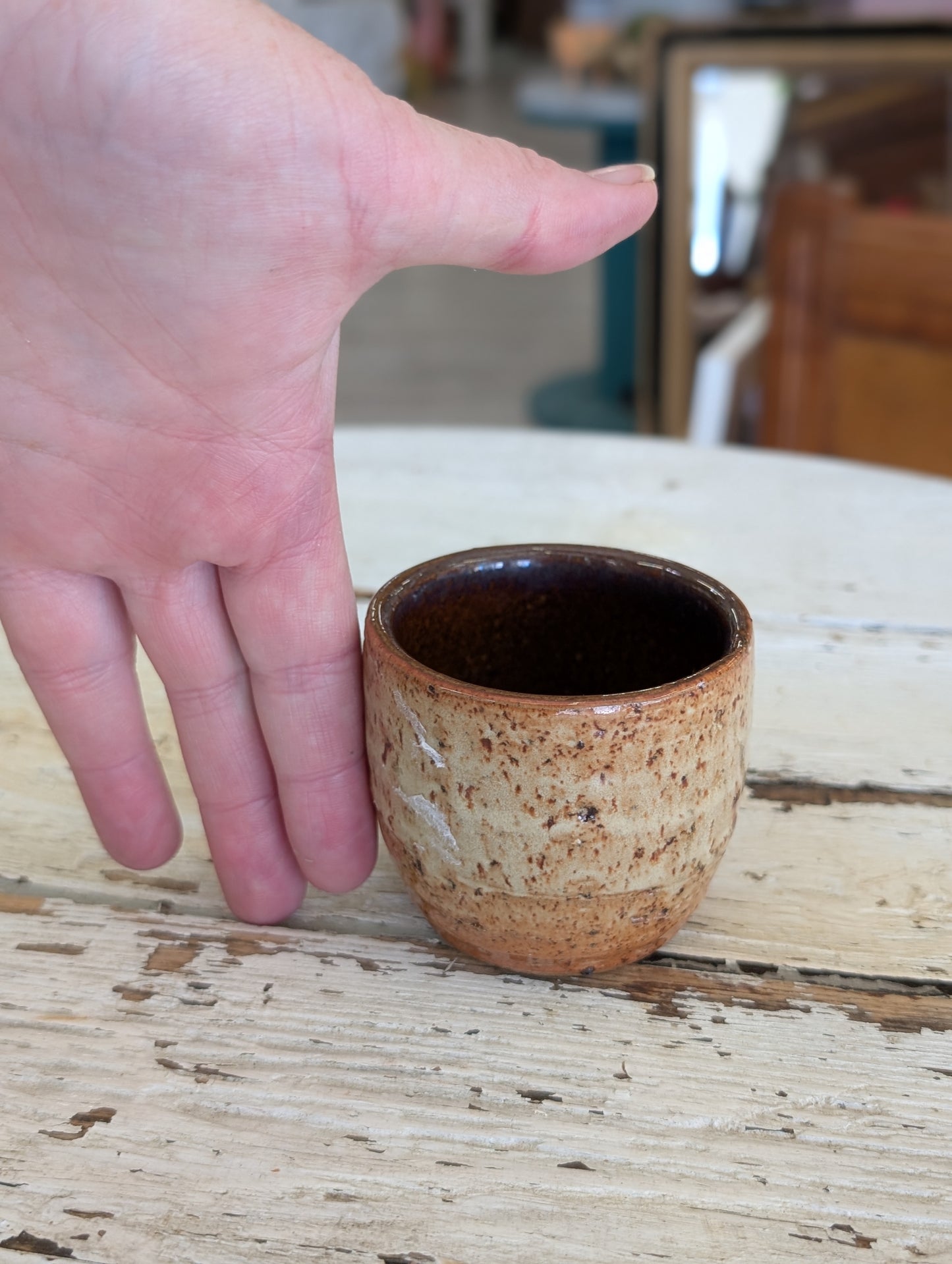 Small pottery pot