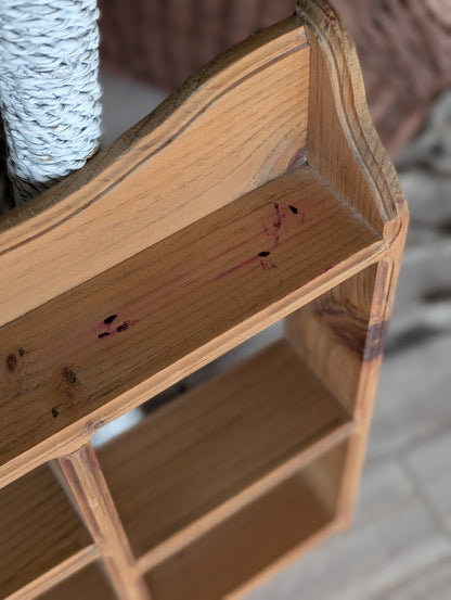 Wooden knic knac shelf