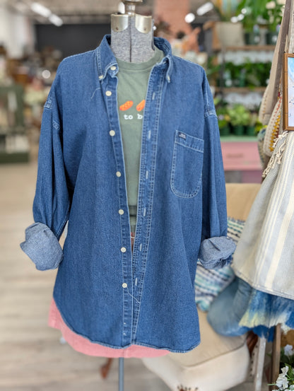 chaps Jean Button Up - Large