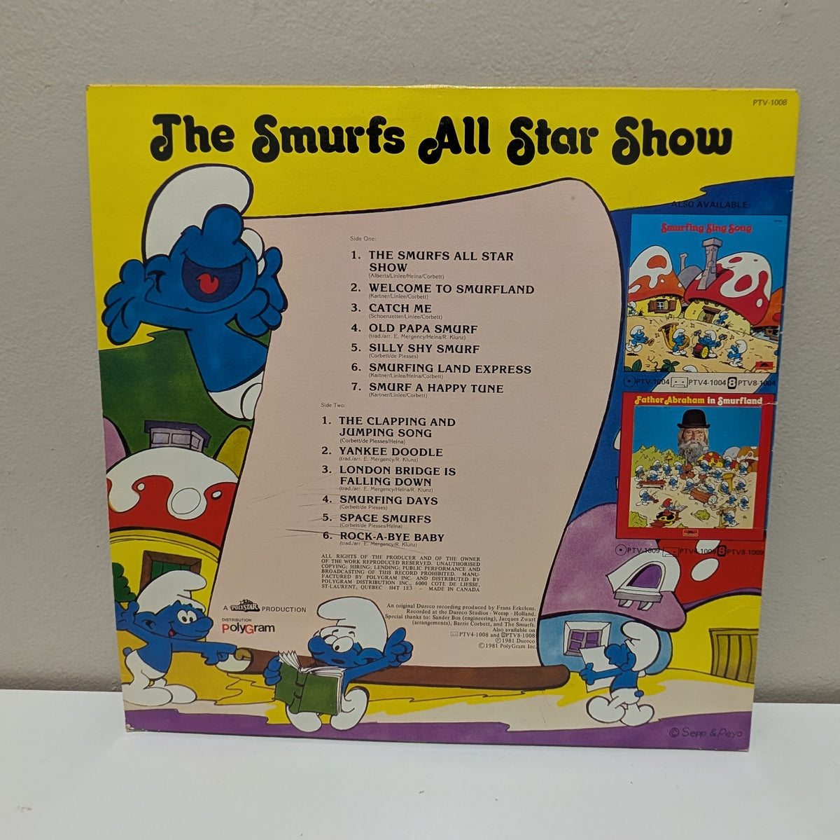 The Smurfs All Star Show LP