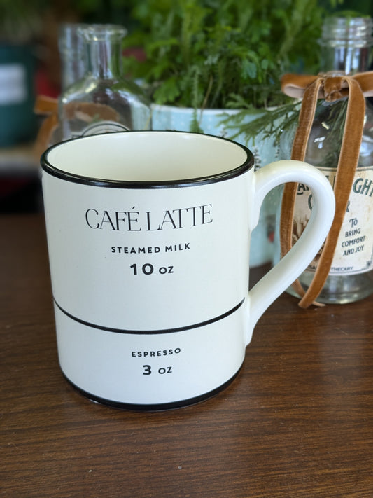 Cafe latte mug - indigo