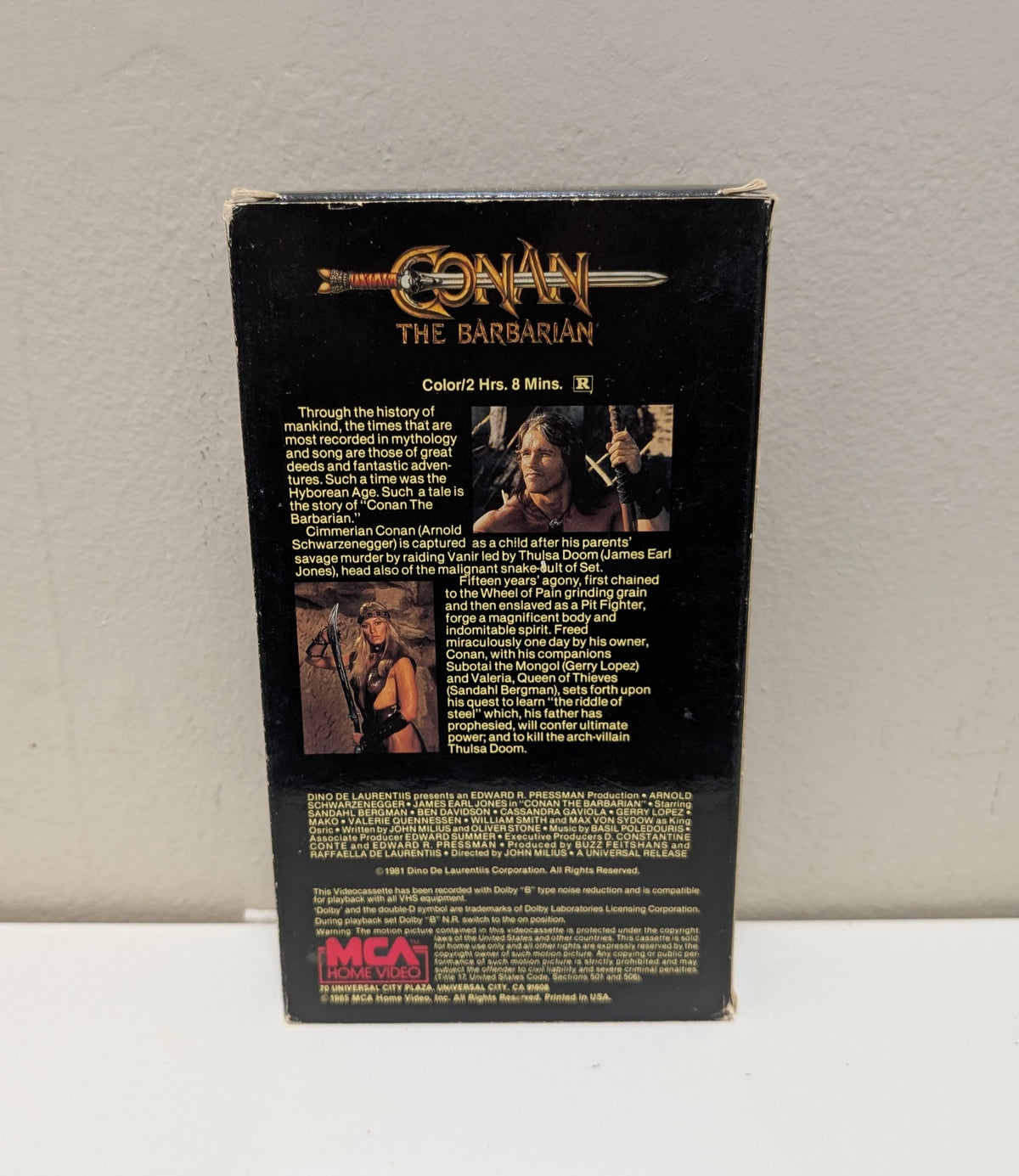 Conan The Barbarian VHS