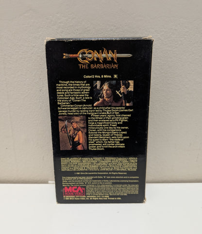 Conan The Barbarian VHS