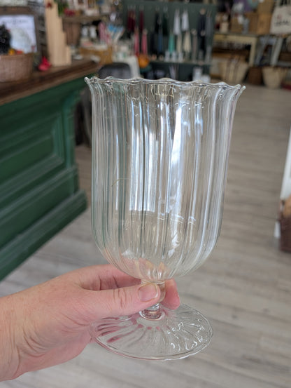 Fluted flower vase