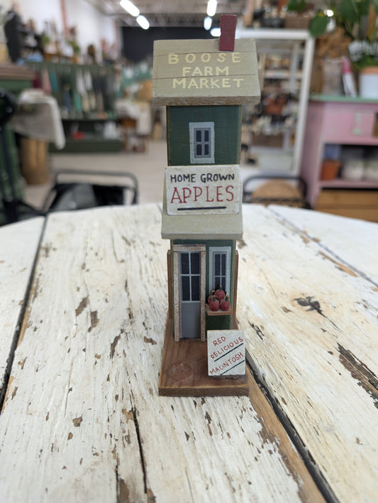 Wooden apple store