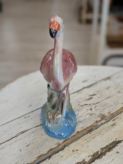 Flamingo ceramic statue
