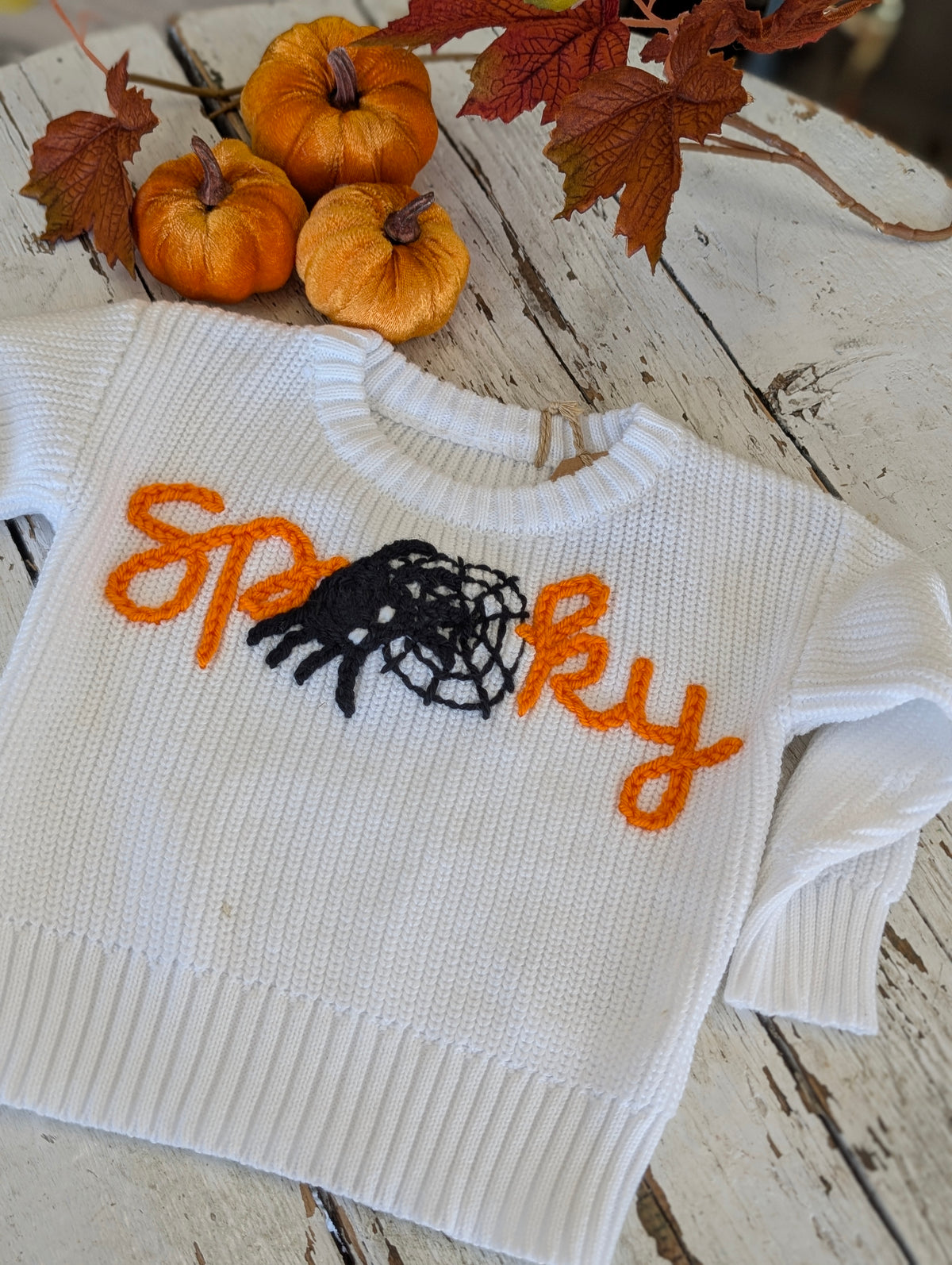 Spooky sweater 3-6 months
