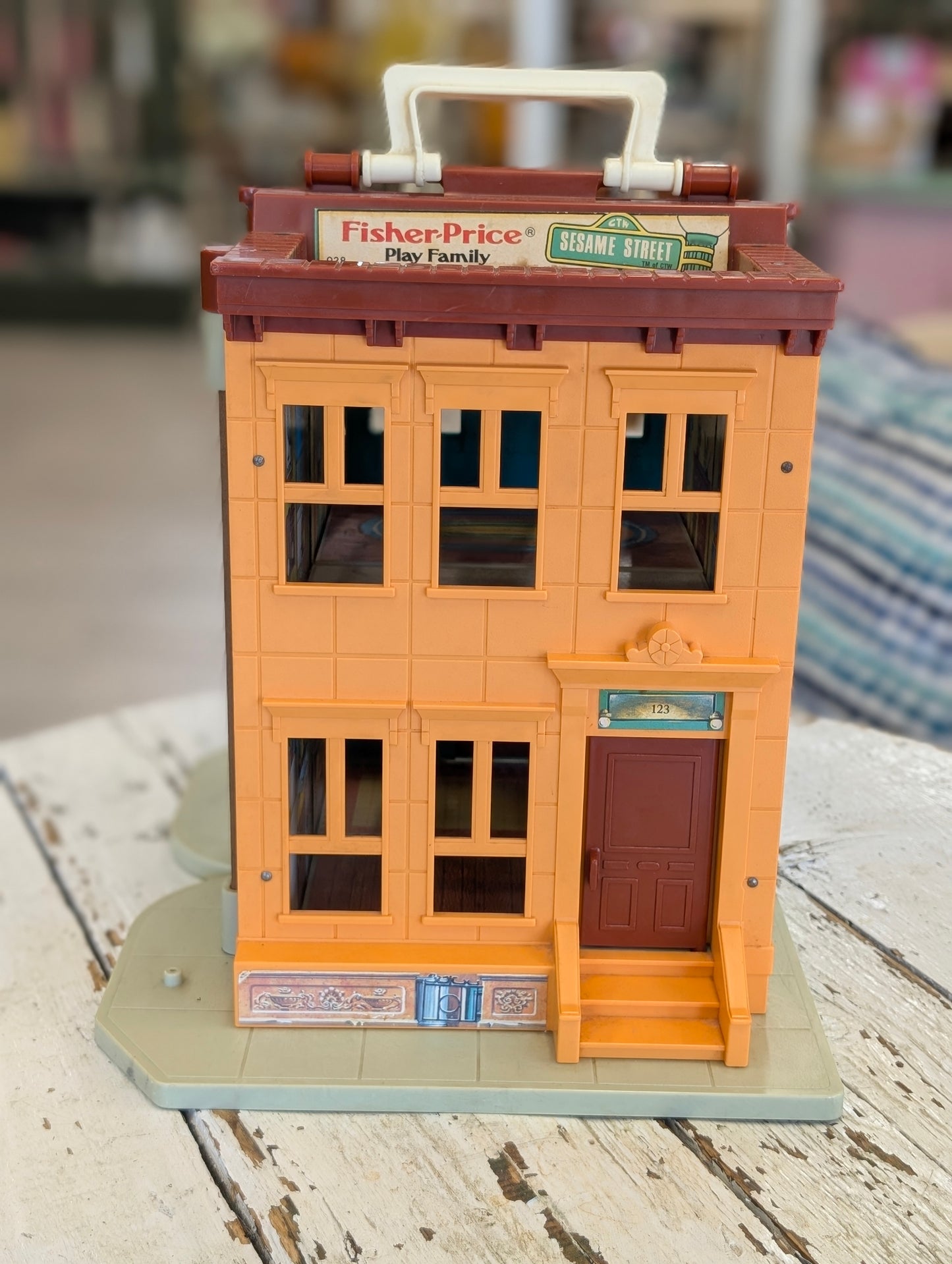 Vintage Fisher-Price Hooper's Store playset from Sesame Street