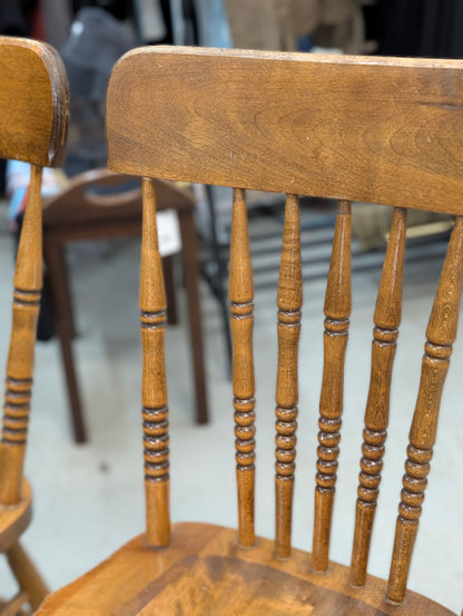 Set of wooden chairs