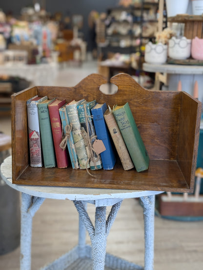 Wooden book caddy