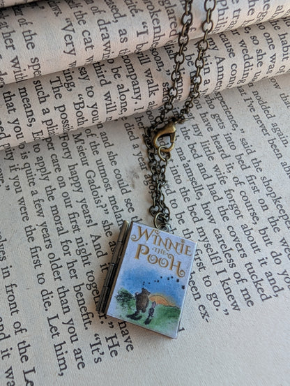 Book locket necklace