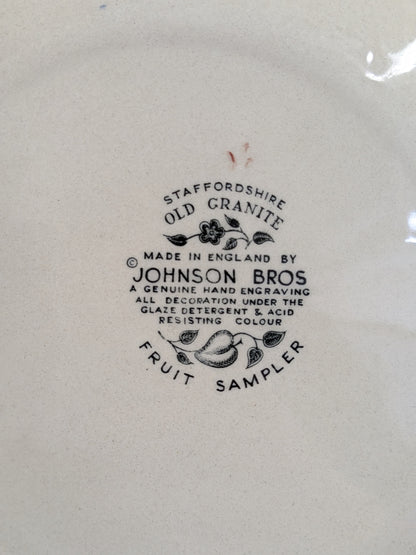 Set of 10 Johnstone bros plates