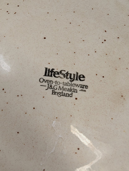 J&G Meakin Lifestyle speckled stoneware. Set of 4