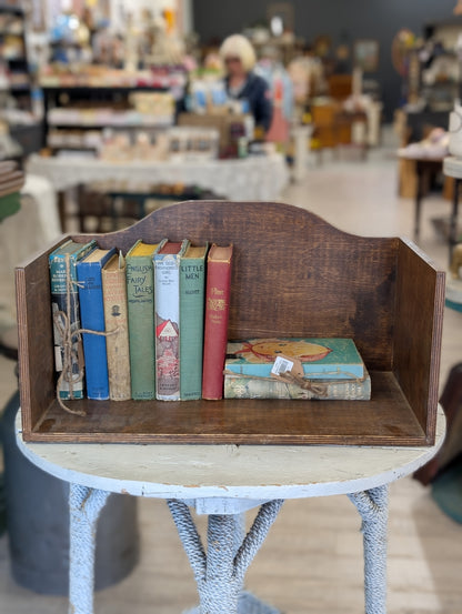 Wooden book caddy Curved Top