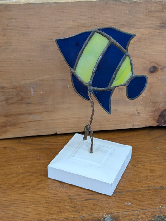 Stain glass Fish on stand