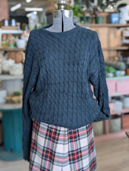 Cotton knit sweater