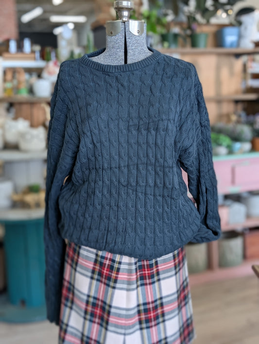 Cotton knit sweater